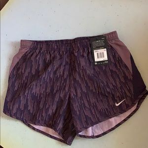 NWT Nike running shorts in Plum